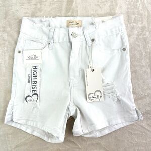 NEW Vince Blue Jean Shorts‎ Women’s 3 White High Rise